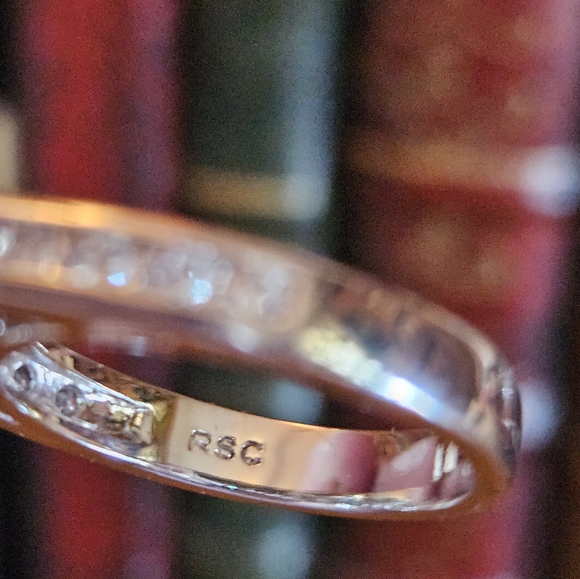 Signed RSC Silvertone Size 6 ring - Picture 3 of 9